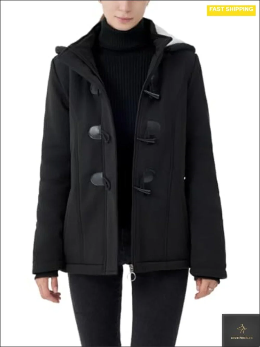 Women's Sherpa Lined Fleece Jacket Hooded Winter Warm Coat